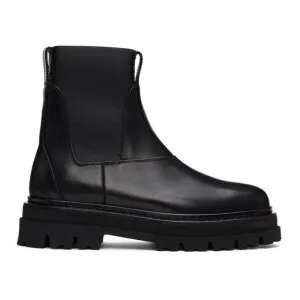 3.1 Phillip Lim Black Lug Sole Sam Chelsea Boots