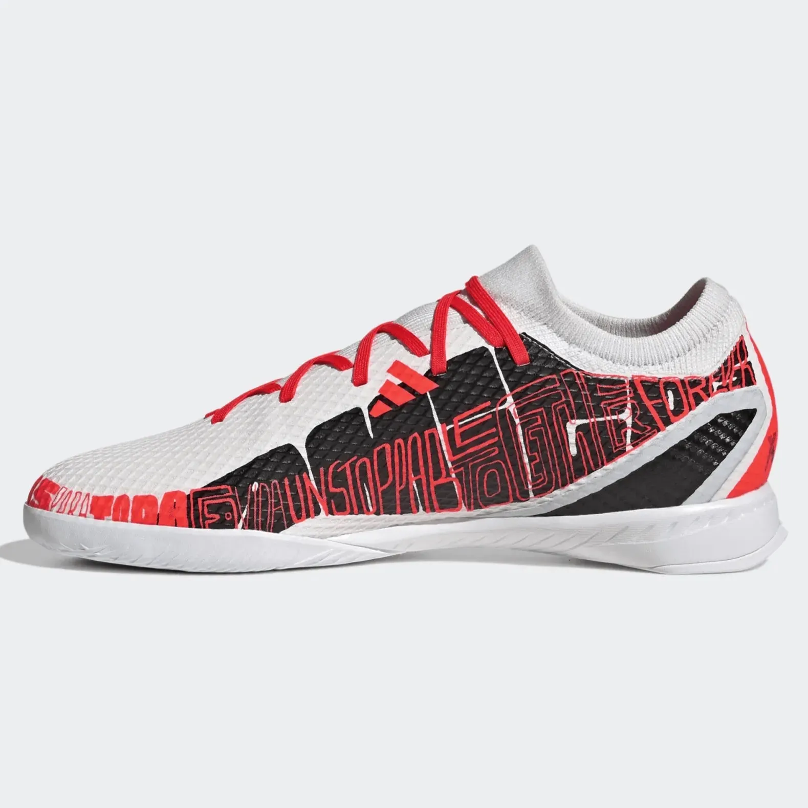 adidas X SpeedPortal Messi .3 Indoor - White-Black-Solar Red