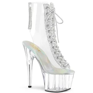 Adore-1016C-2 Clear Rhinestones, 7" Heels
