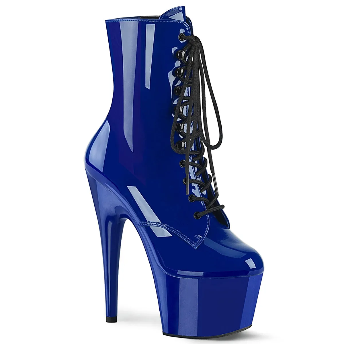 Adore-1020 Royal Blue Patent, 7" Heels