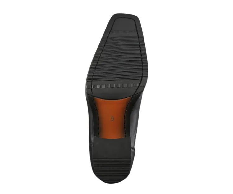 Amali Victor Luxe Moc Toe Loafers Men’s Vegan Leather Black