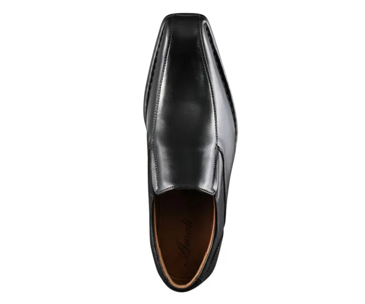 Amali Victor Luxe Moc Toe Loafers Men’s Vegan Leather Black