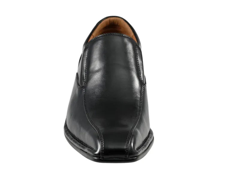 Amali Victor Luxe Moc Toe Loafers Men’s Vegan Leather Black