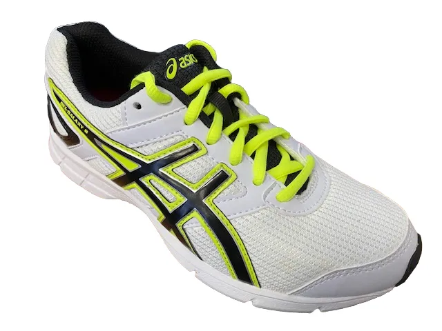 Asics scarpa da corsa da ragazzo Gel Galaxy 8 C520N 0107 bianco giallo nero