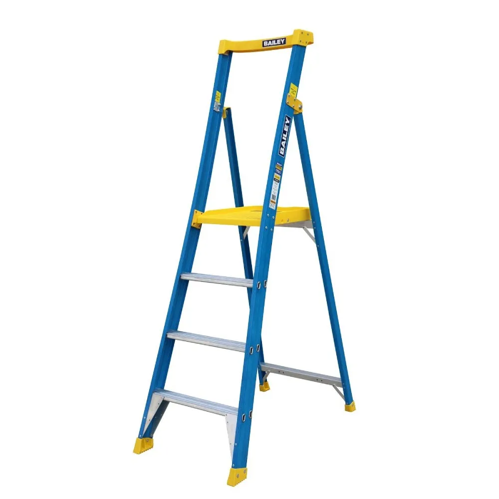 Bailey FS13947 4 Step Pro Fibreglass Punchlock Platform Ladder