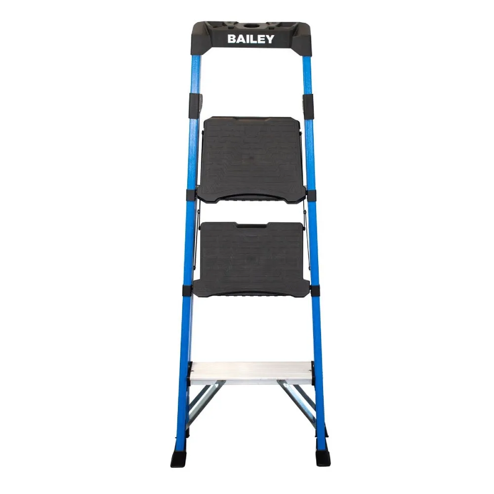 Bailey FS14042 135kg 3 Step Fibreglass Industrial Twin Platform Ladder