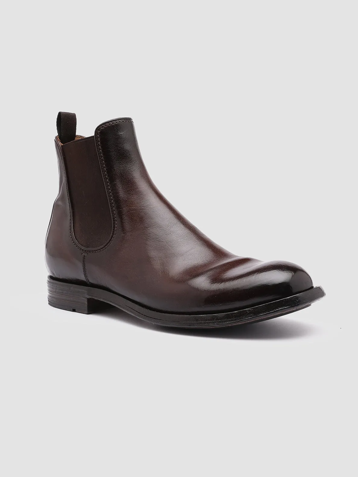 BALANCE 008 - Brown Leather Chelsea Boots