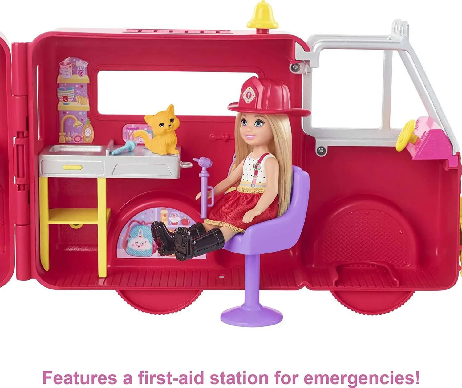 BarbieÂ Club Chelsea Firetruck HCK73