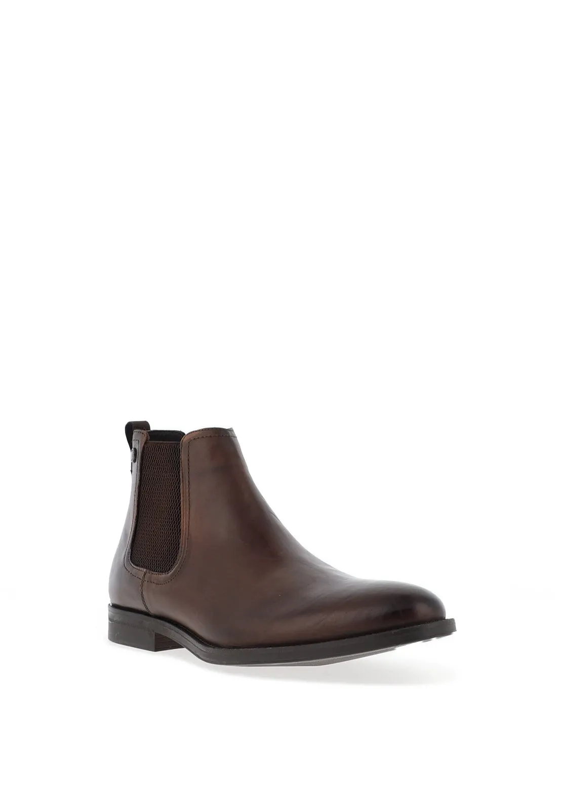 Base London Mens Bradwell Chelsea Boots, Waxy Brown