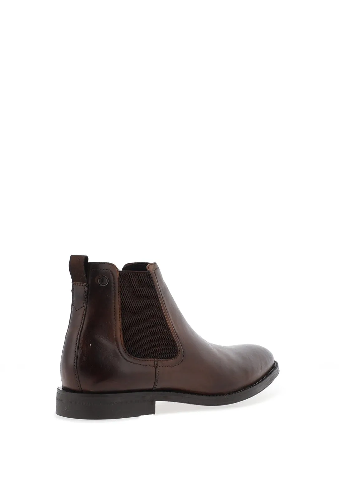 Base London Mens Bradwell Chelsea Boots, Waxy Brown
