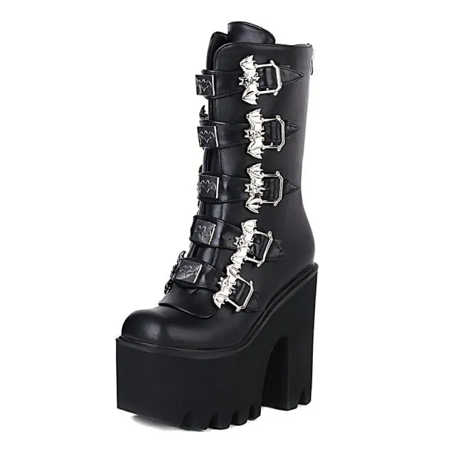 Bat Platform Boots