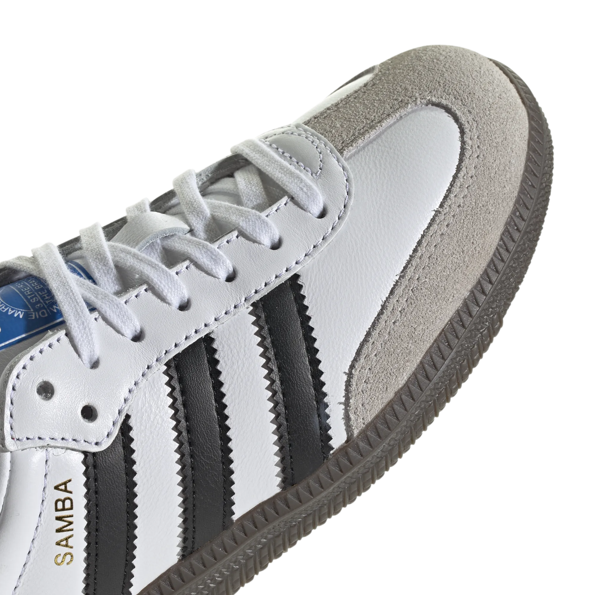 Big Kids' Adidas Samba OG J "White Black Gum"