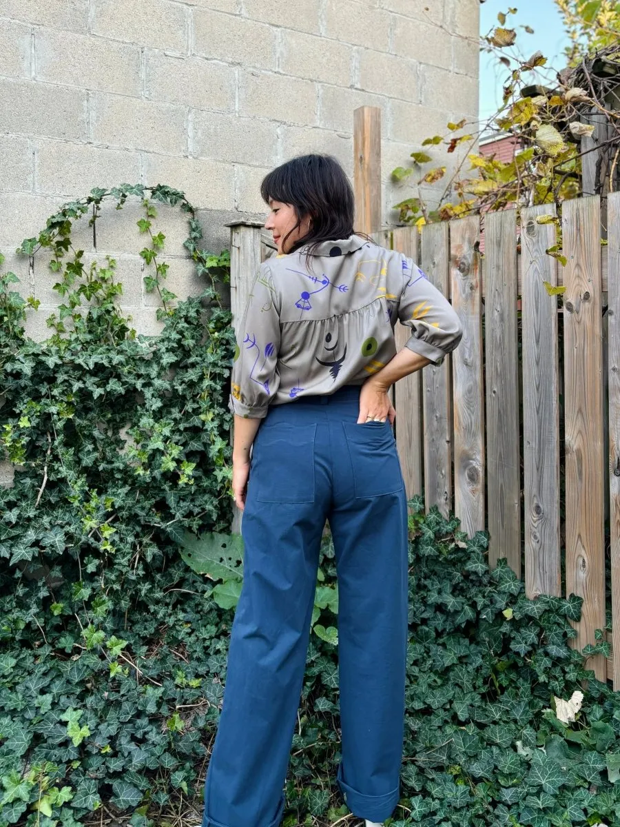 Birds of North America Illadopsis Pants (Navy)