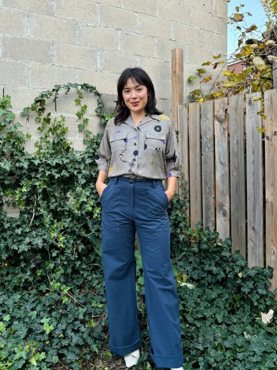 Birds of North America Illadopsis Pants (Navy)