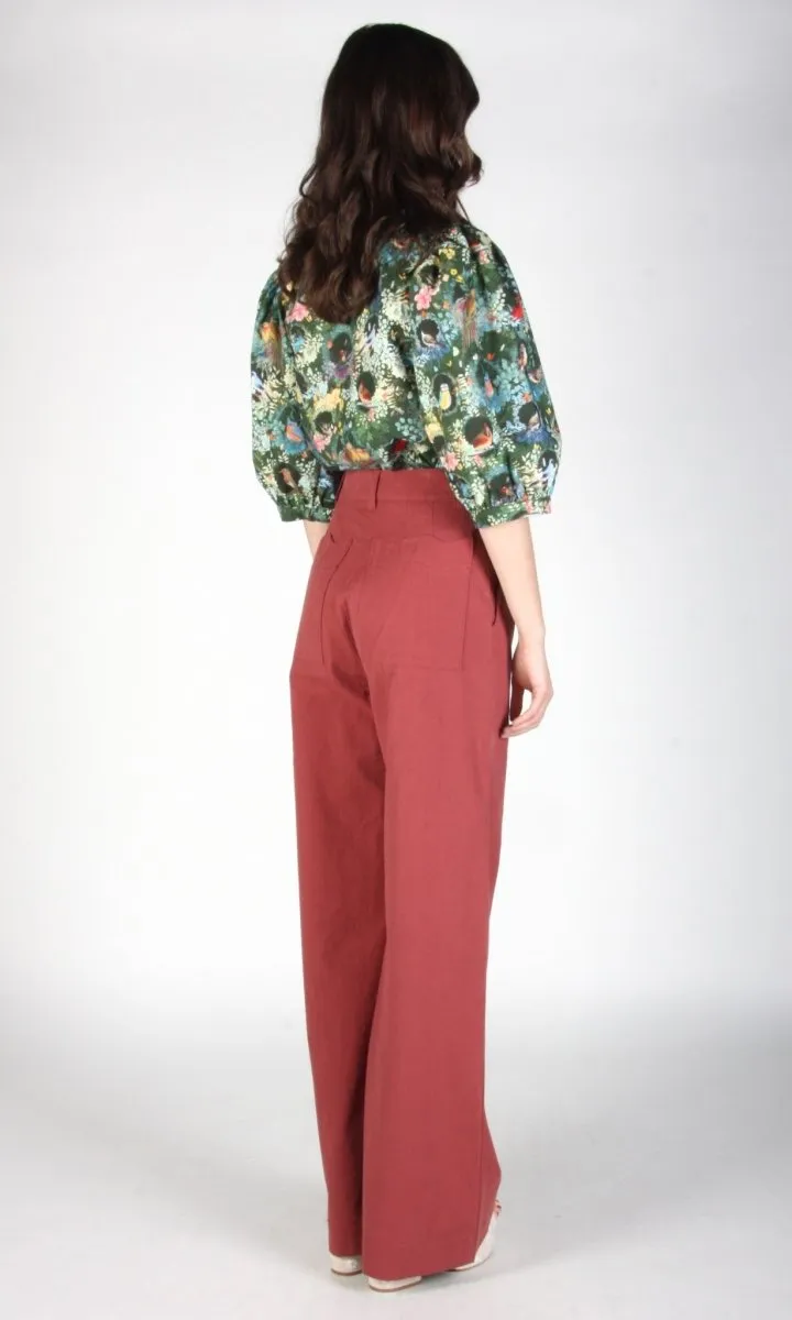 Birds of North America Illadopsis Pants (Rosewood)