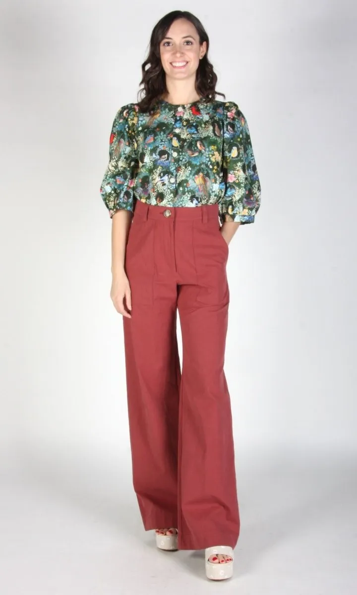 Birds of North America Illadopsis Pants (Rosewood)