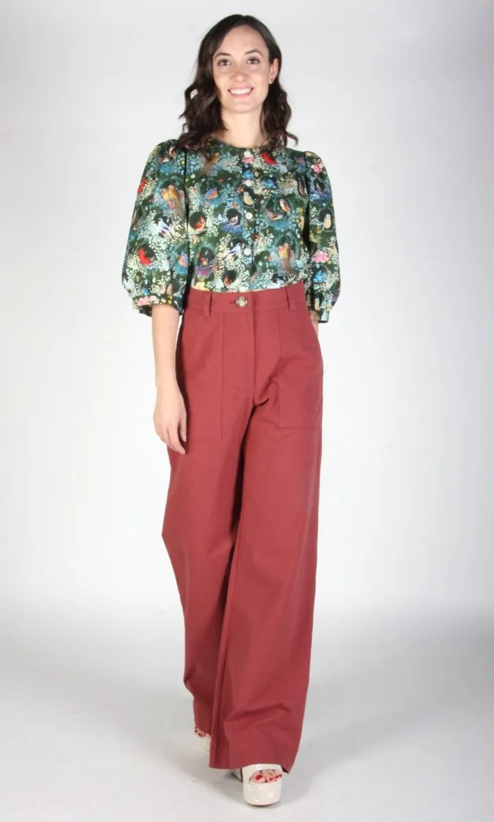Birds of North America Illadopsis Pants (Rosewood)