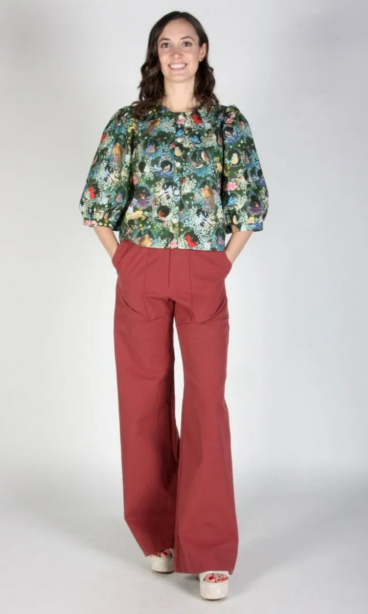 Birds of North America Illadopsis Pants (Rosewood)