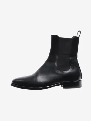 Black leather Chelsea ankle boots - size EU 38