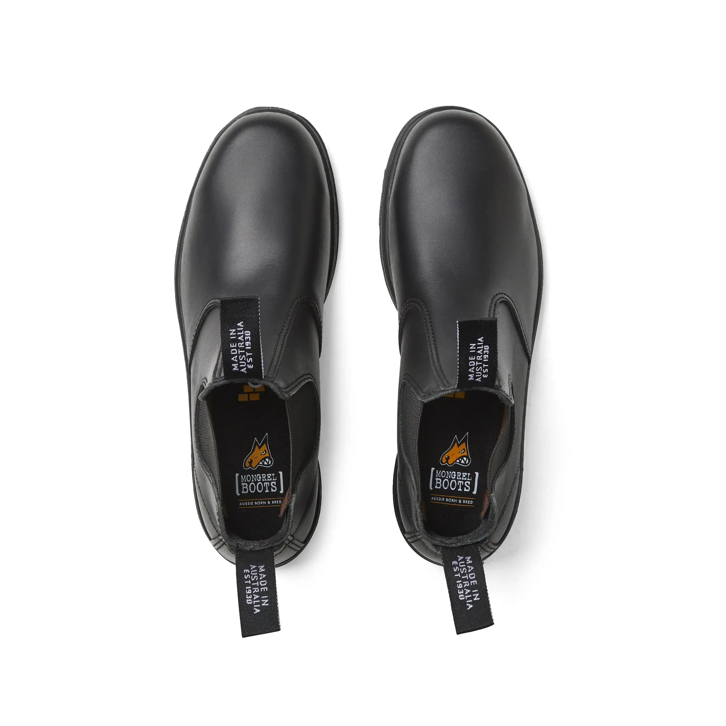 Black Oil Kip Elastic Sided Boot K91020