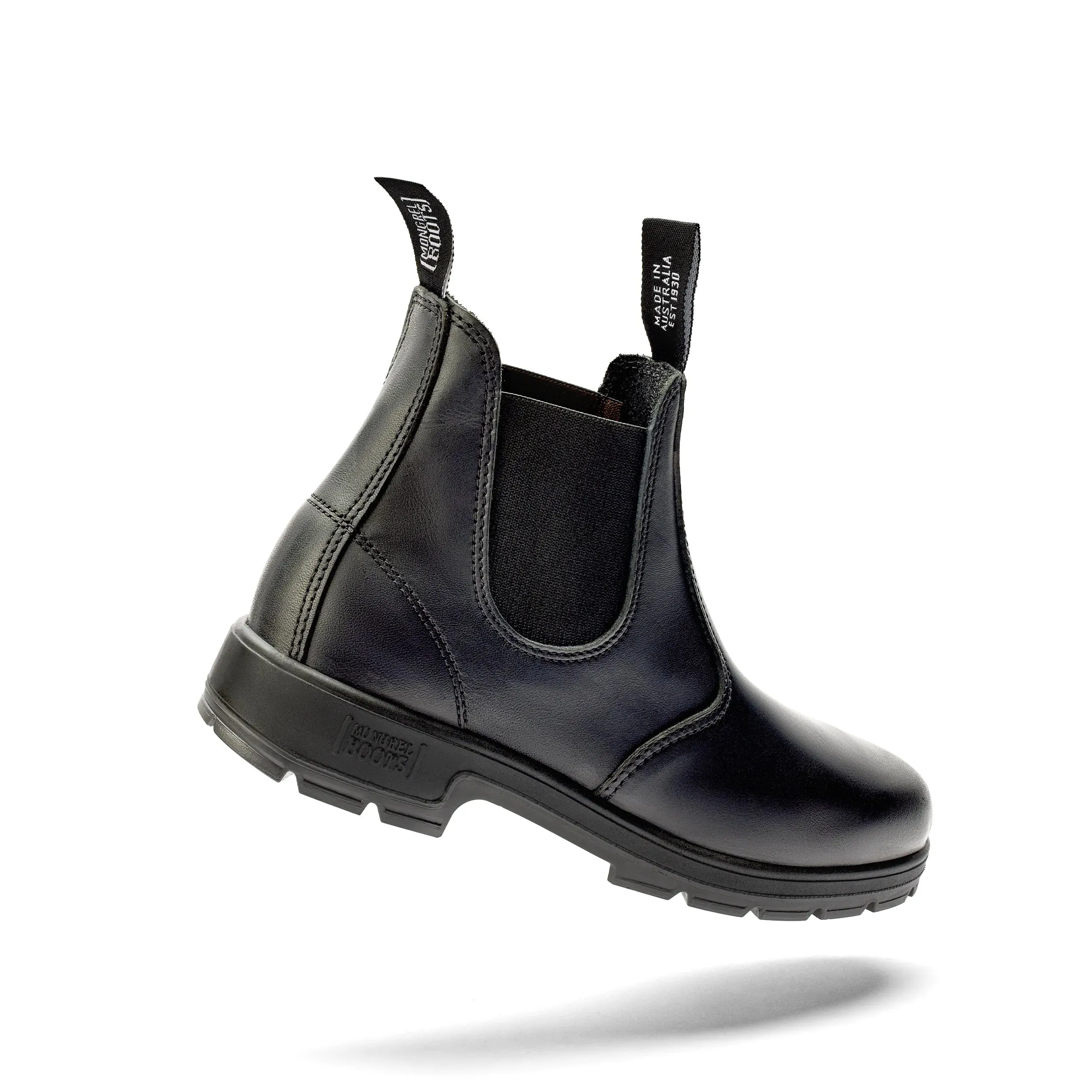 Black Oil Kip Elastic Sided Boot K91020
