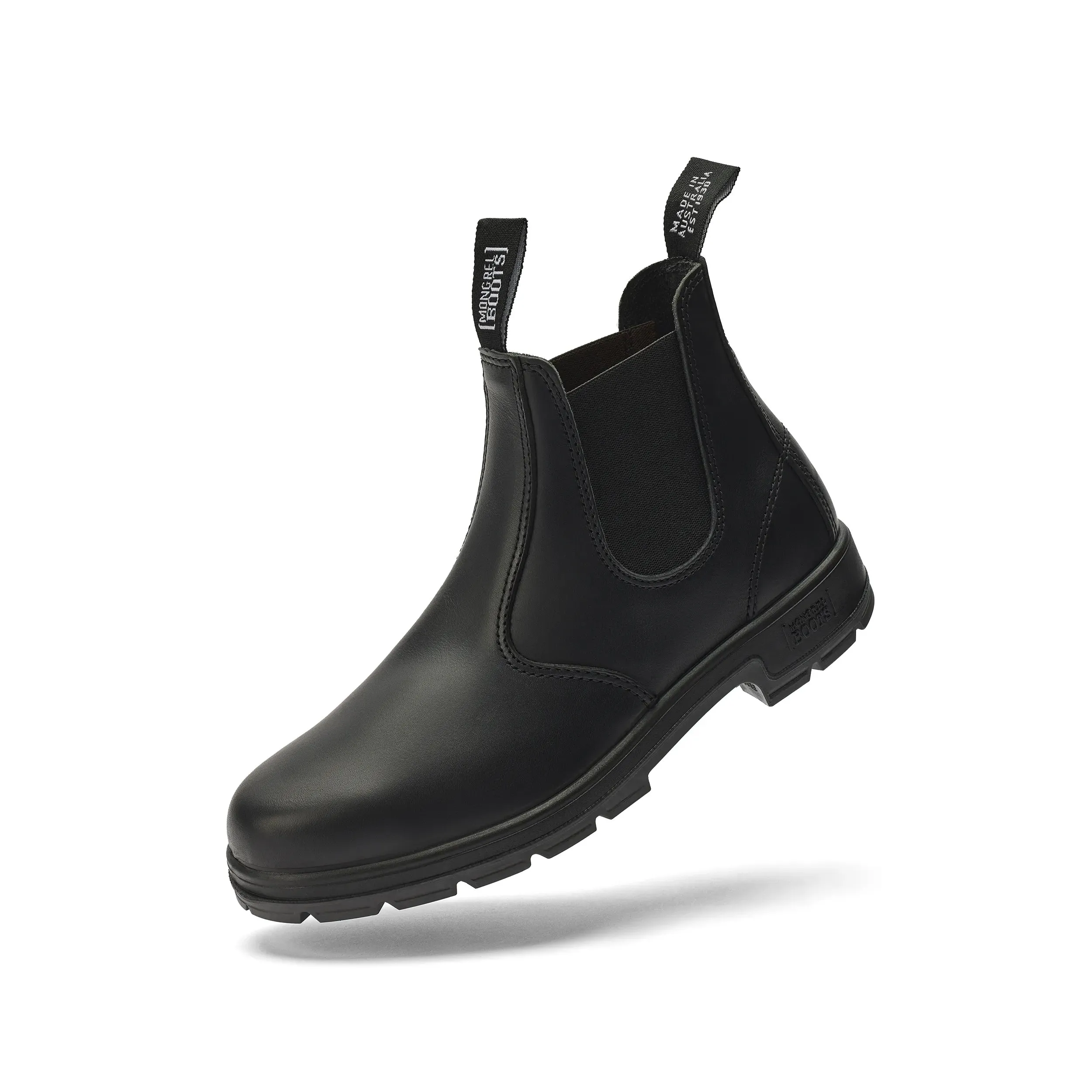 Black Oil Kip Elastic Sided Boot K91020