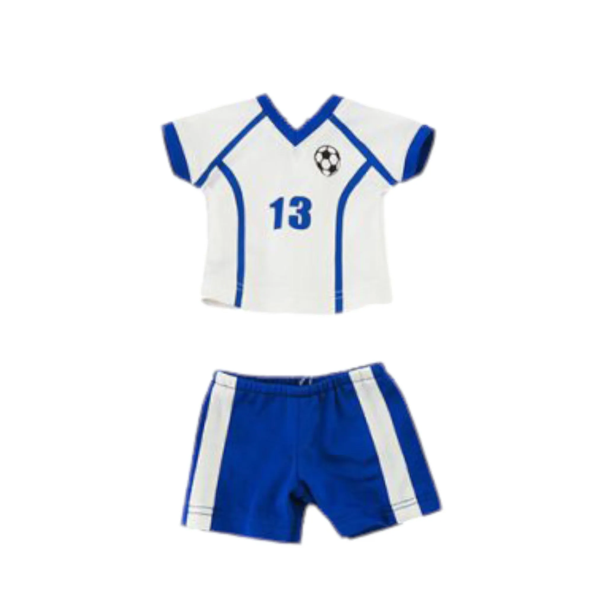 Blue and White Soccer Uniform Set for 18-inch dolls