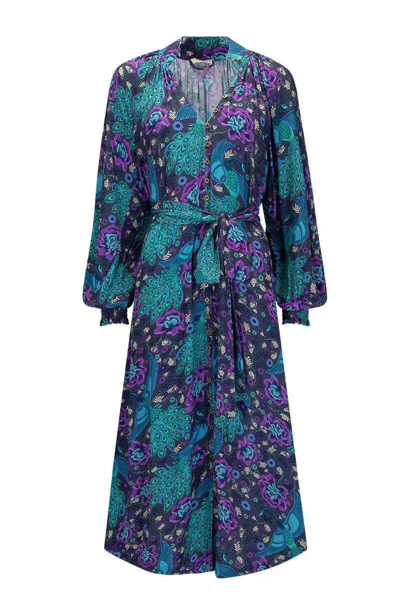 Bohème Button Through Midi Dress | Baltic