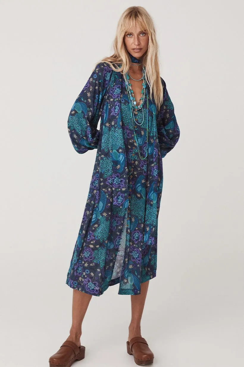 Bohème Button Through Midi Dress | Baltic