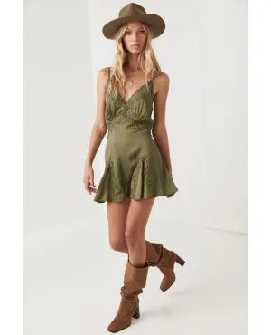 Boudoir Romper Olive