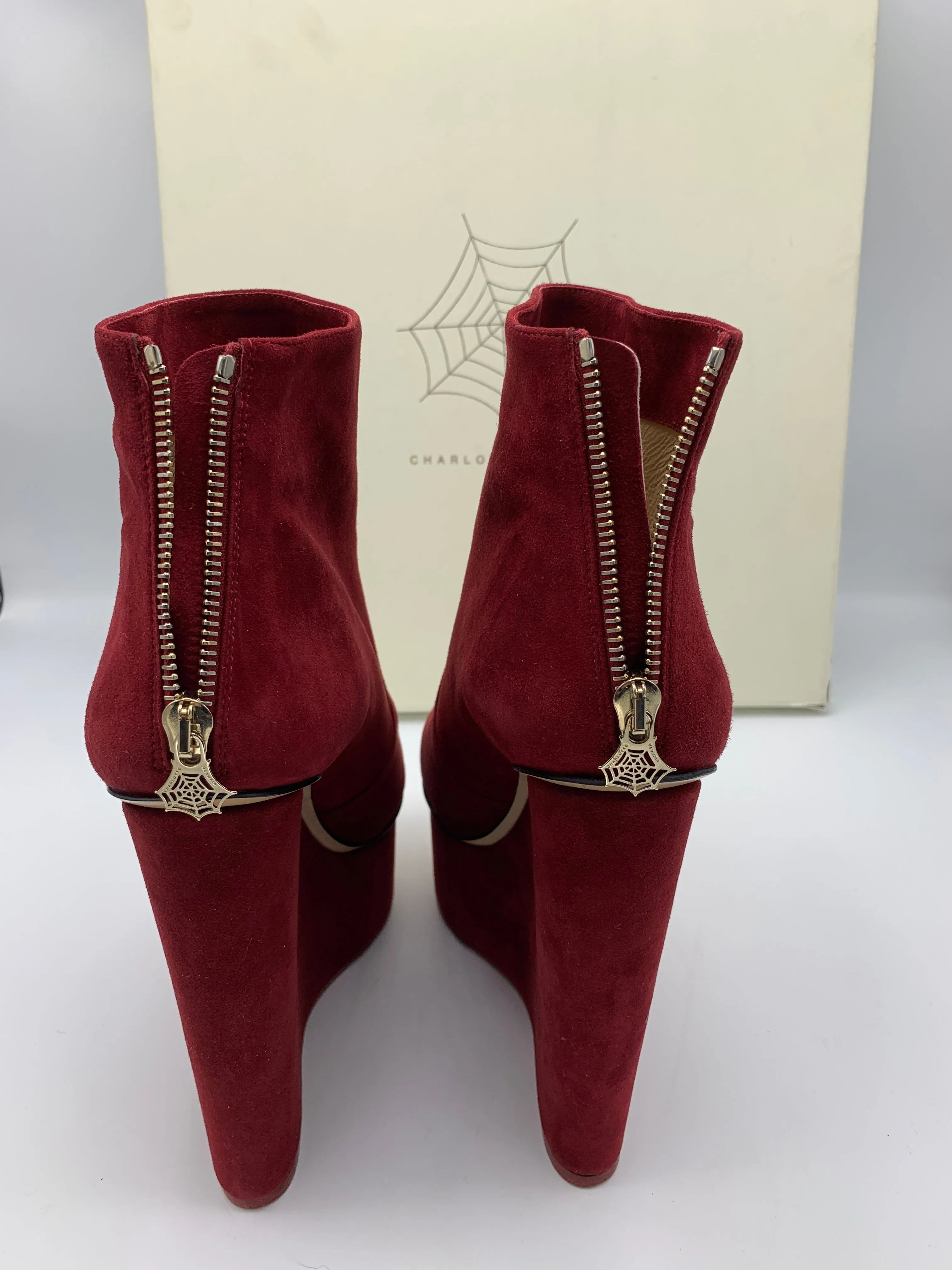 Charlotte Olympia Bowie Platform Ankle Boots