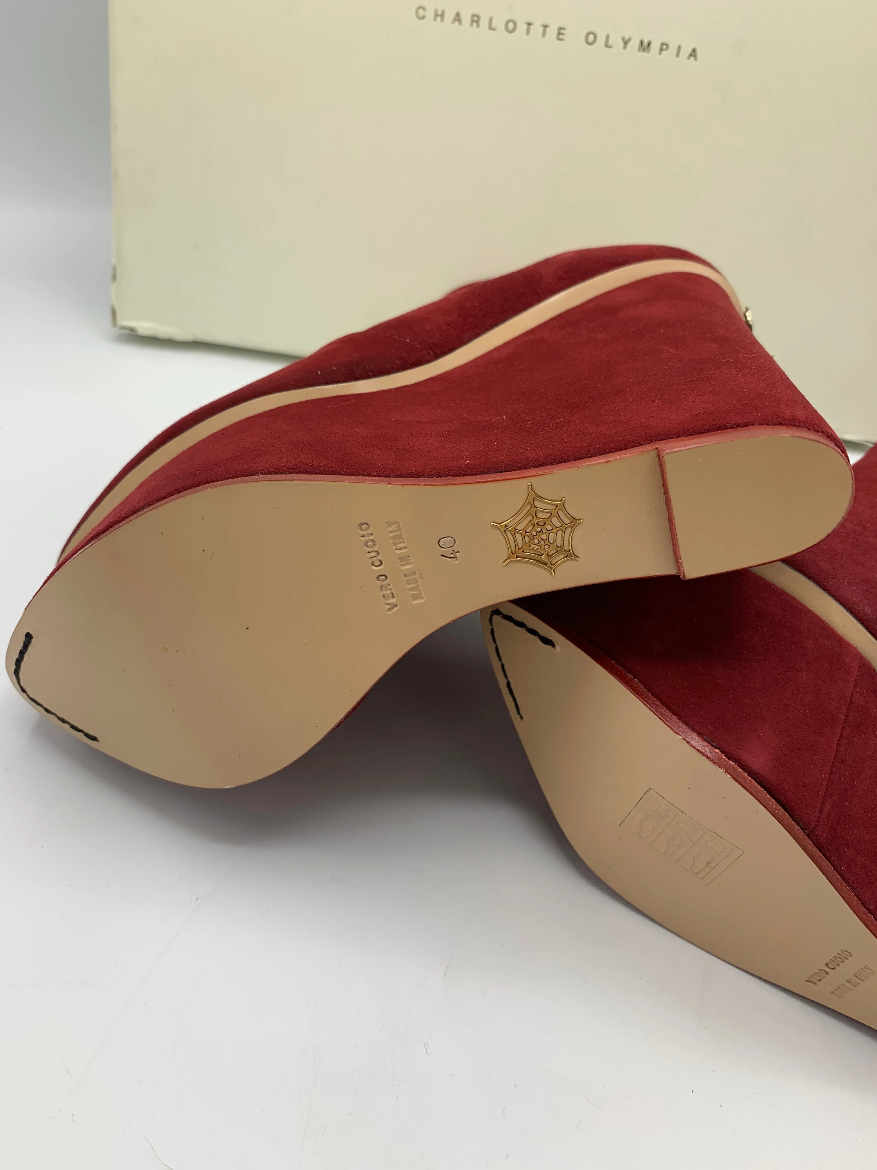 Charlotte Olympia Bowie Platform Ankle Boots