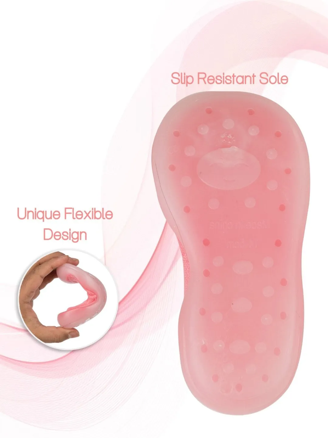 Charming Pink Shoe Socks - Cozy Steps for Little Feet