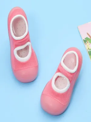 Charming Pink Shoe Socks - Cozy Steps for Little Feet
