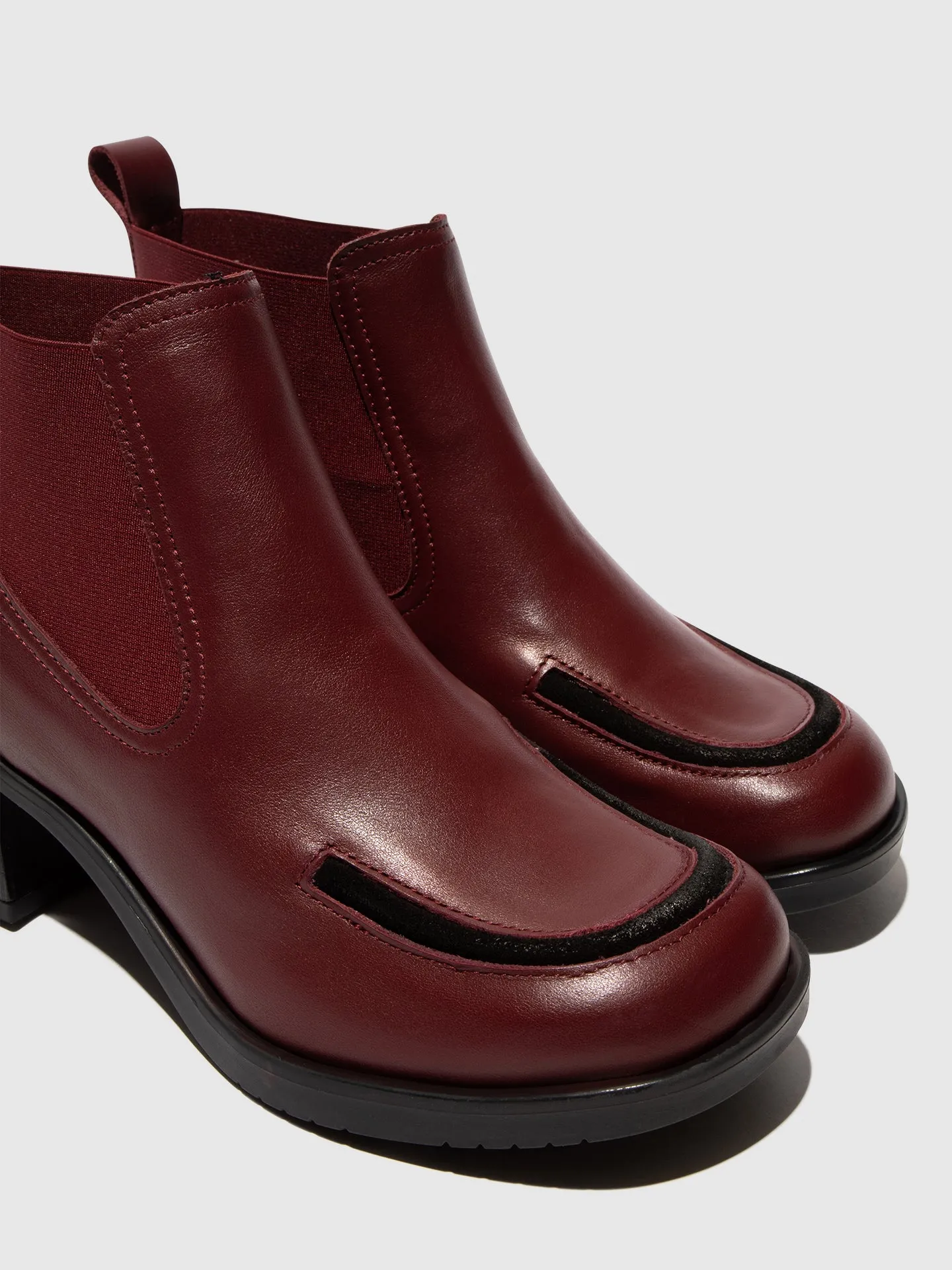 Chelsea Ankle Boots KATH016FLY WINE/BLACK