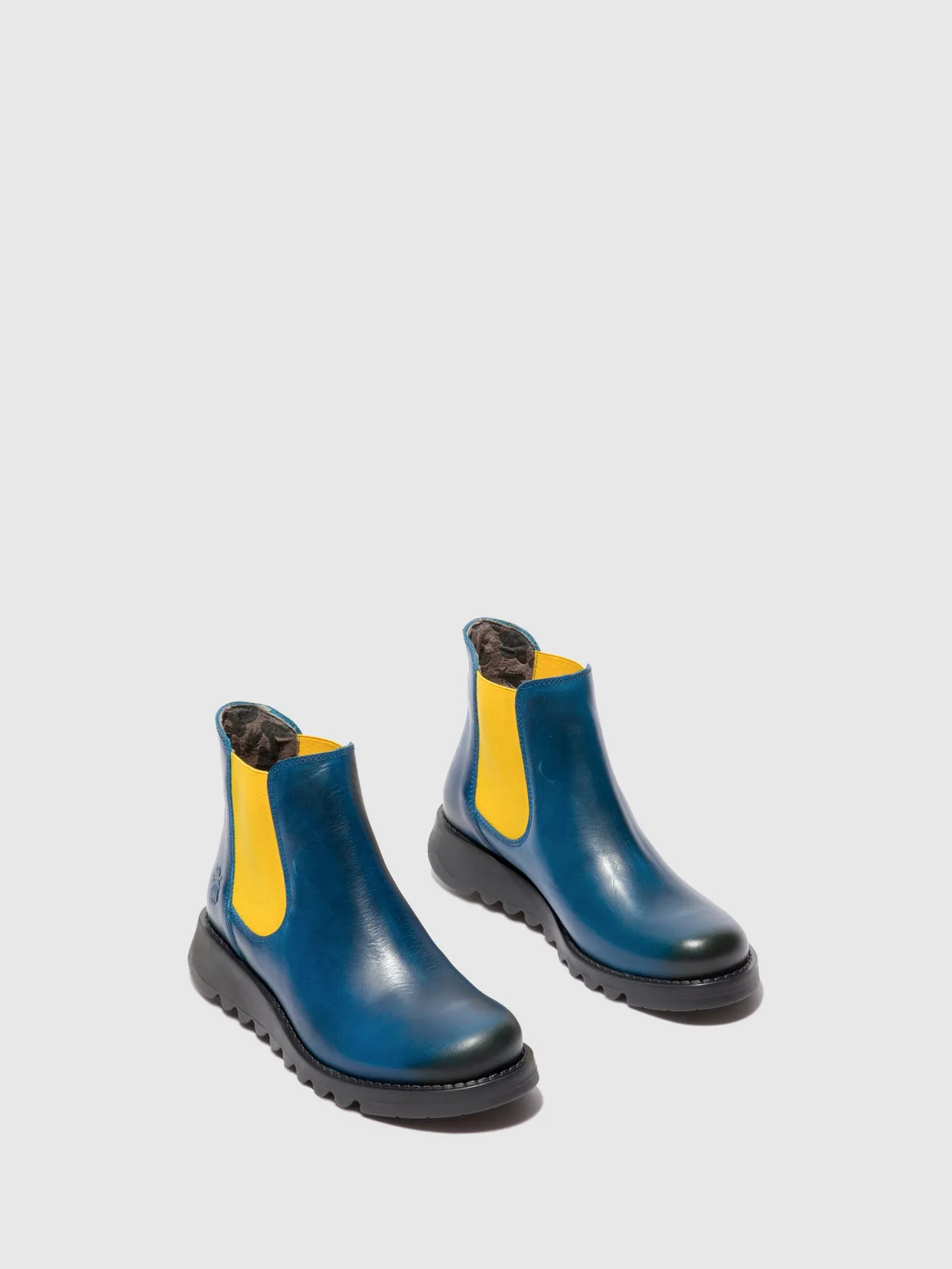 Chelsea Ankle Boots SALV RUG ROYAL BLUE (MUSTARD ELASTIC)