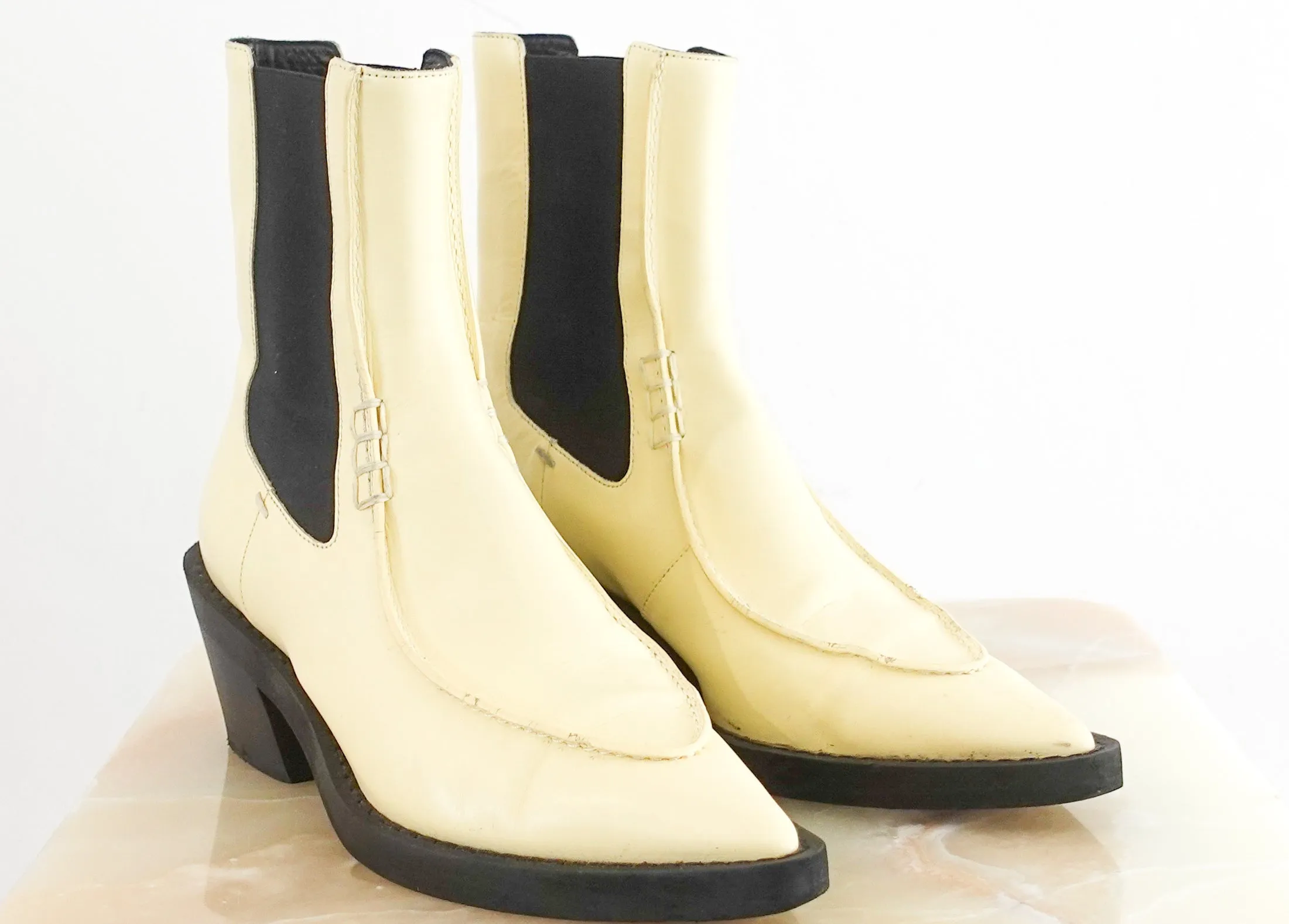 Chelsea cream boots RRP £350 (final sale)