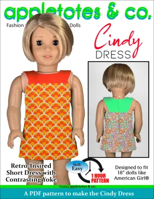 Cindy Dress 18 Inch Doll Sewing Pattern