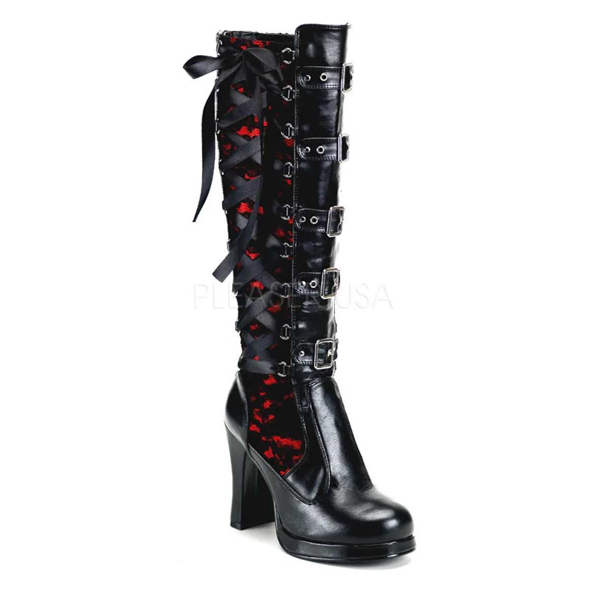 Corseted Platform Boots