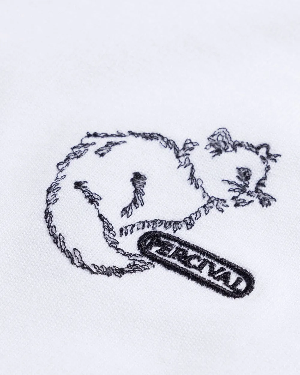 Cotter Cat Oversized T Shirt | Embroidered Organic Cotton | White