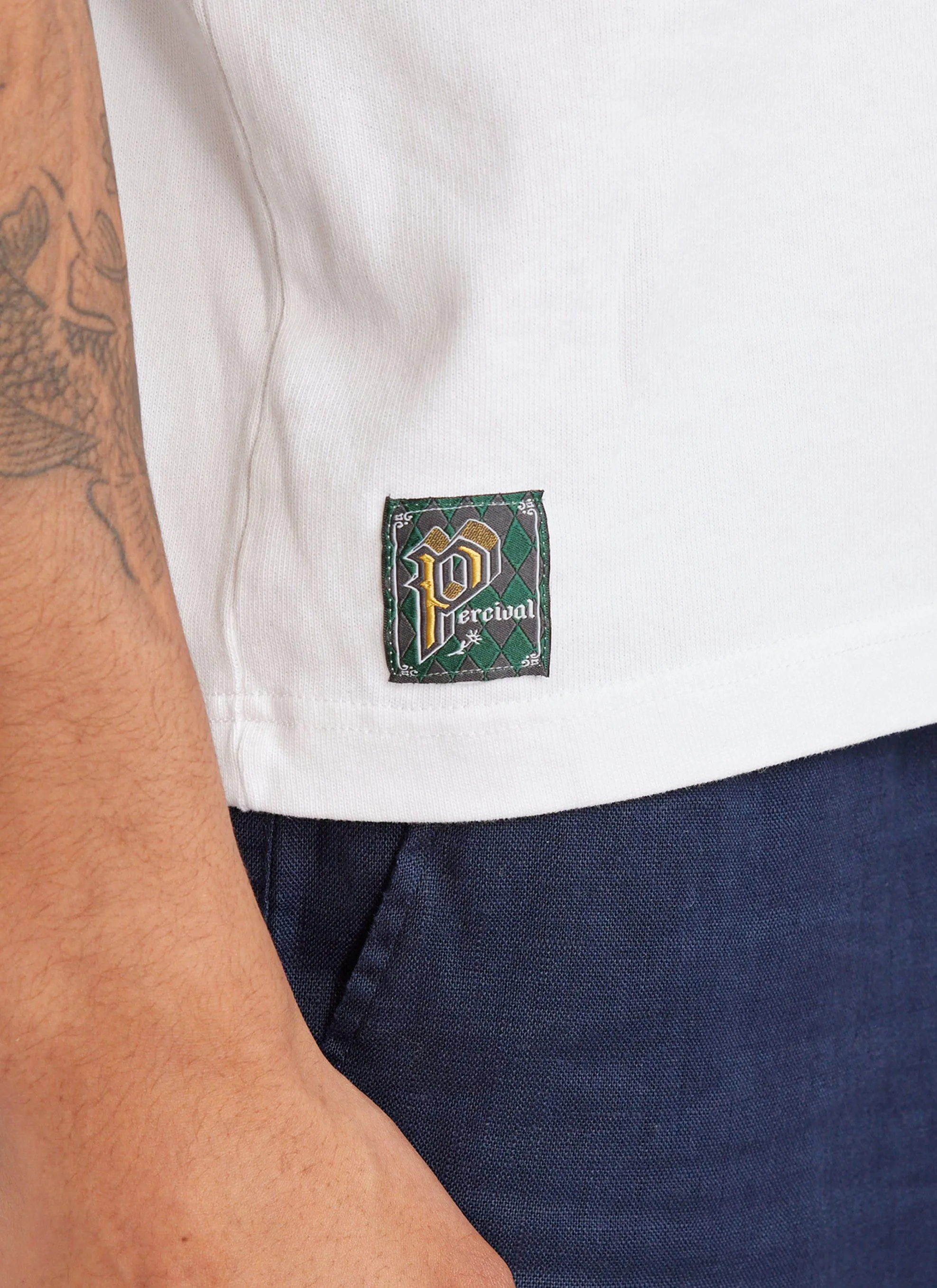 Cotter Cat Oversized T Shirt | Embroidered Organic Cotton | White