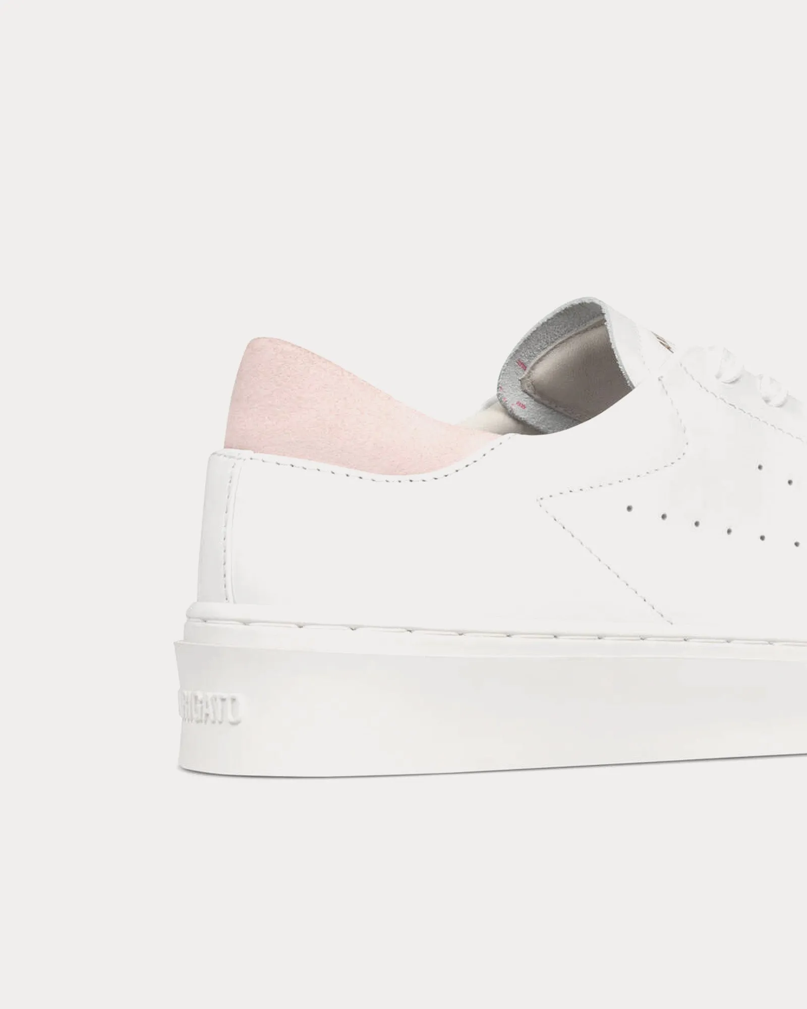 Court Leather White / Pink Low Top Sneakers