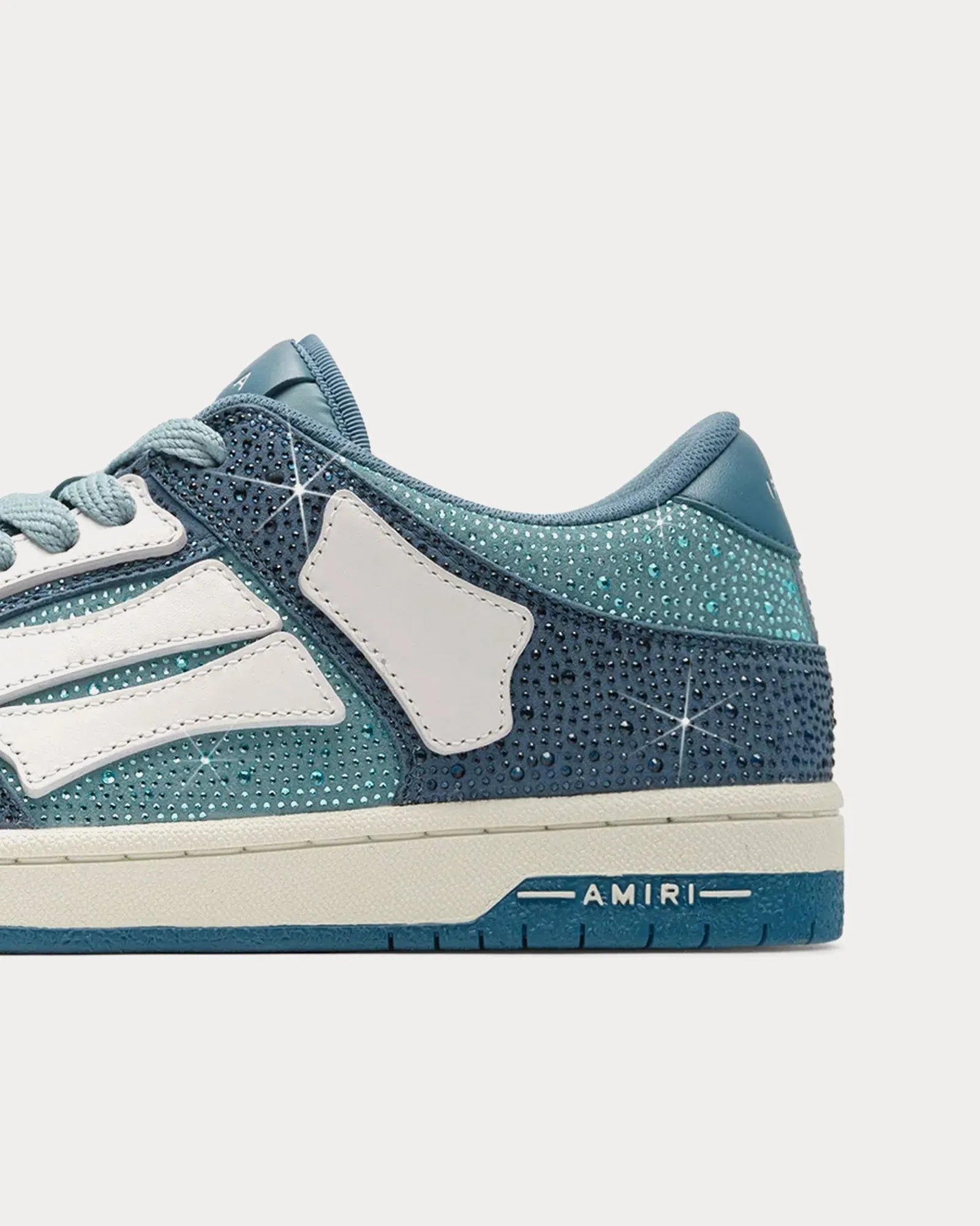 Crystal Skel-Top Blue Low Top Sneakers