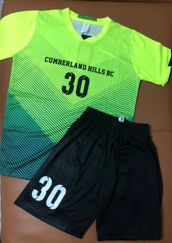 Custom Logo Green Soccer Uniforms