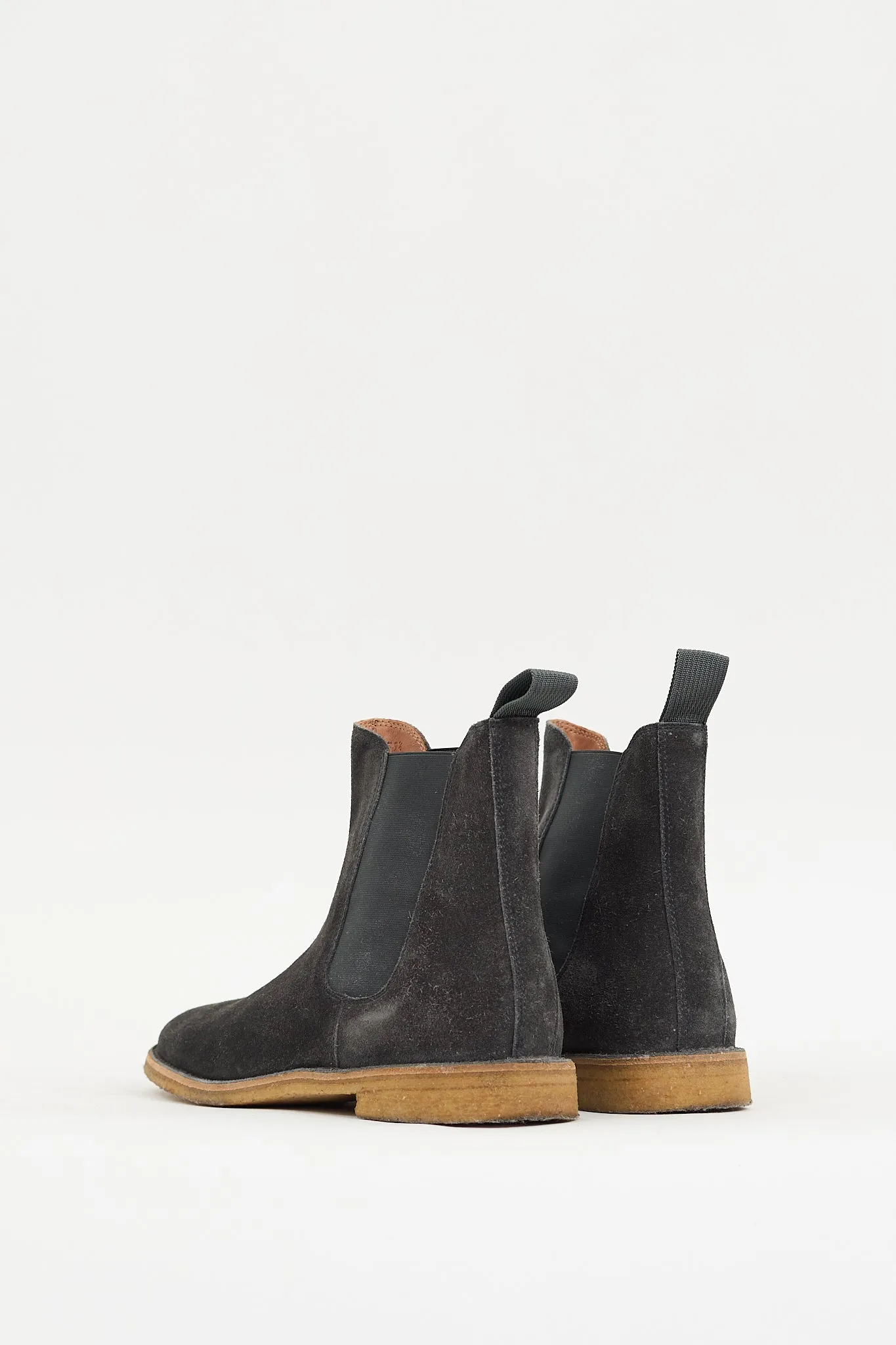 Dark Grey Suede Chelsea Boot