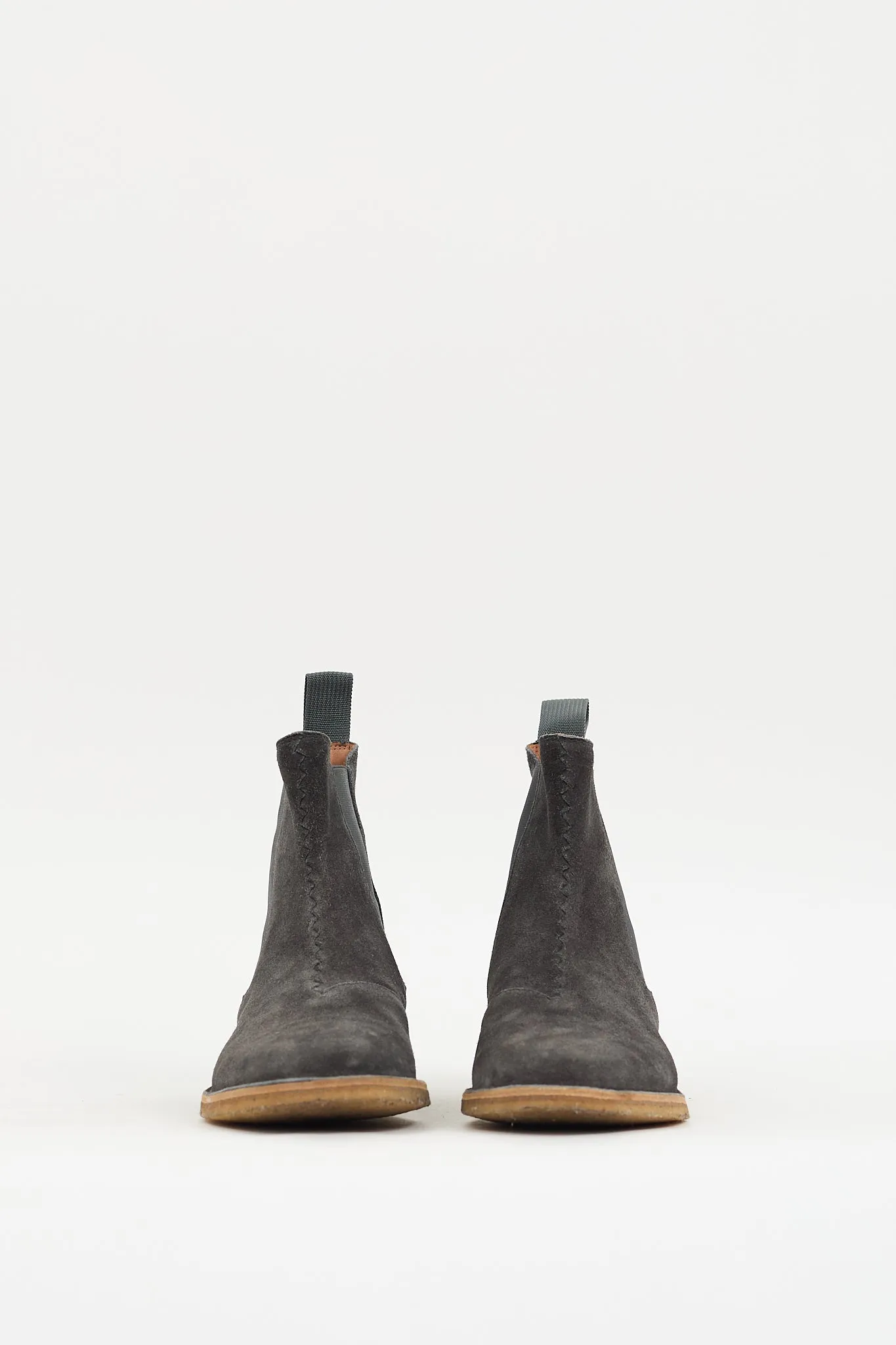 Dark Grey Suede Chelsea Boot