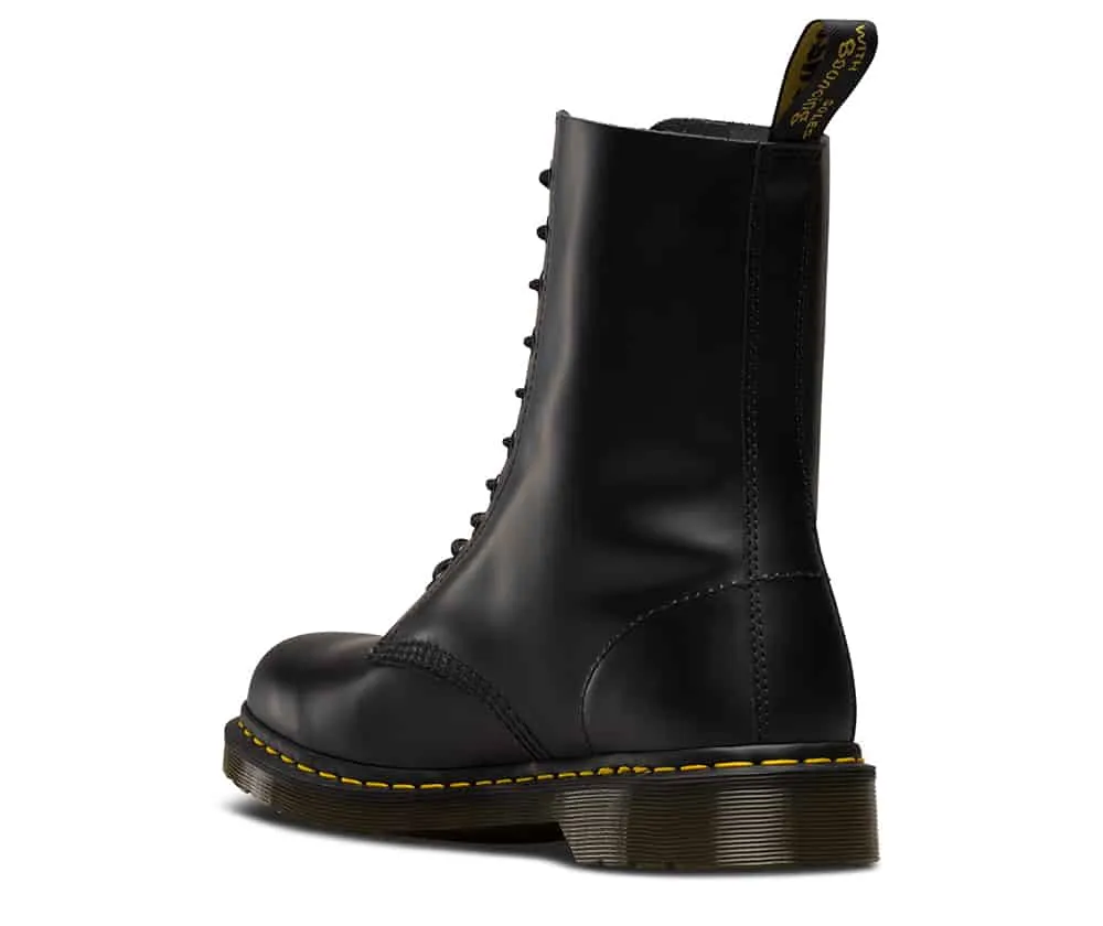 Dr. Martens 1490 Black Smooth 10-Eye Boot