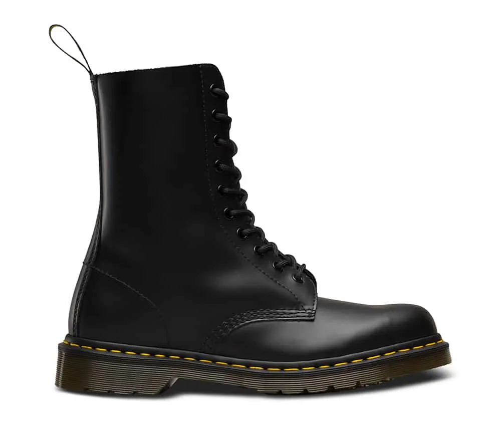 Dr. Martens 1490 Black Smooth 10-Eye Boot