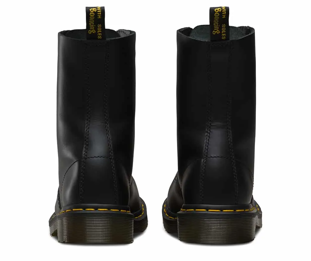 Dr. Martens 1919 Black Fine Haircell Steel Toe 10-Eye Boot