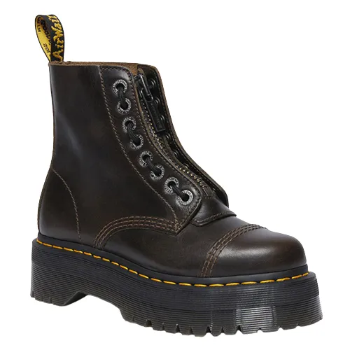 Dr. Martens Platform Boots - Sinclair - Dark Taupe/Brown